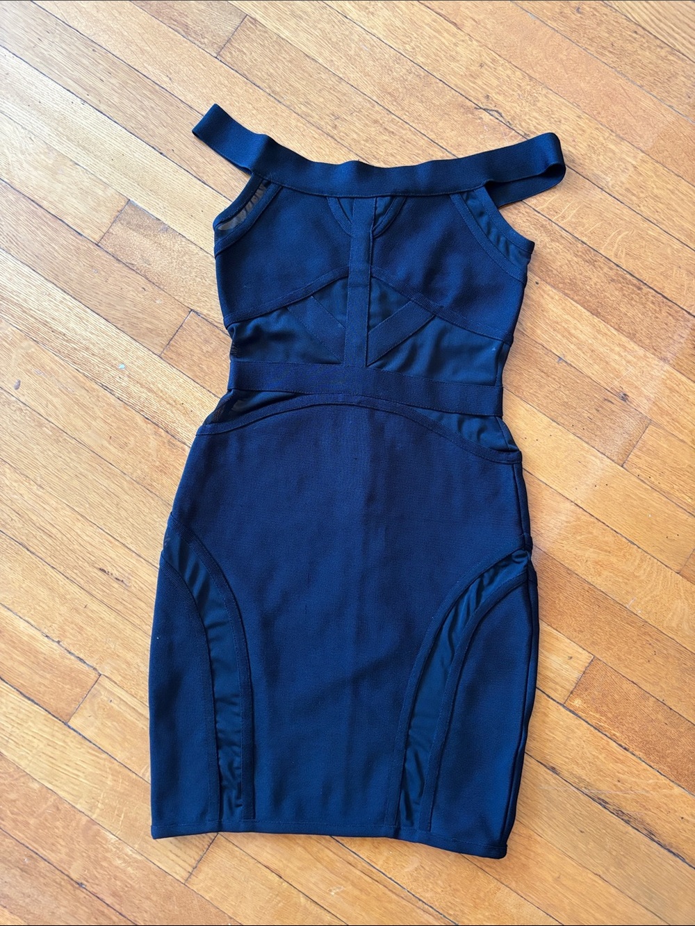 Macy's Black Off-Shoulder Bodycon Dress